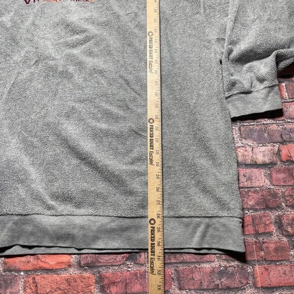Vintage Virginia Tech Hokies Sweatshirt Men 2XL Crewneck Y2K Embroidered Baggy - Picture 4 of 5